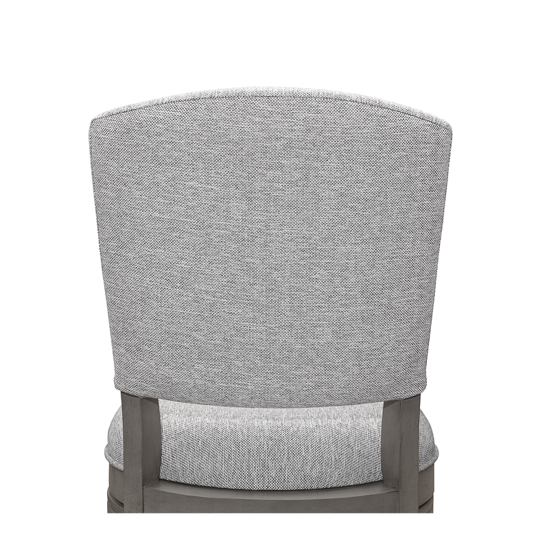 Home Square 2 Piece Swivel Wood Counter Stool Set in Antique Gray