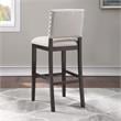 Home Square 2 Piece Solid Wood Stationary Bar Stool Set in Walnut
