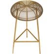 Home Square 2 Piece Tuscany Rich Metal Bar Stool Set in Gold