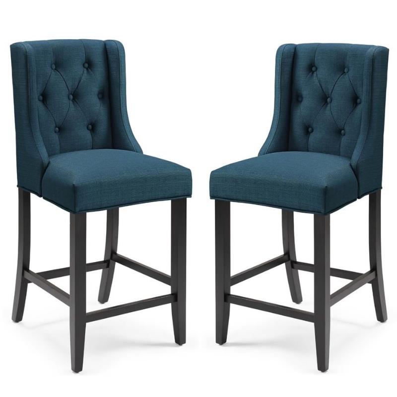 Home Square 2 Piece Fabric Upholstered 26