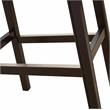 Home Square 3 Piece Saddle Faux Leather and Wood Barstool Set in Tan/Espresso