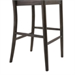 Home Square 2 Piece X-back Solid Wood Bar Stool Set in Dark Brown