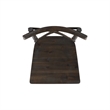 Home Square 2 Piece X-back Solid Wood Bar Stool Set in Dark Brown