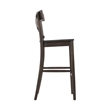 Home Square 2 Piece X-back Solid Wood Bar Stool Set in Dark Brown