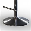 Home Square 2 Piece Adjustable Swivel Faux Leather Bar Stool Set in Black