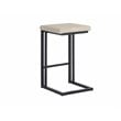 Home Square 2 Piece Faux Leather and Steel Counter Stool Set in Cream/Black