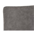 Home Square 3 Piece Faux Leather and Steel Counter Stool Set in Antique Gray