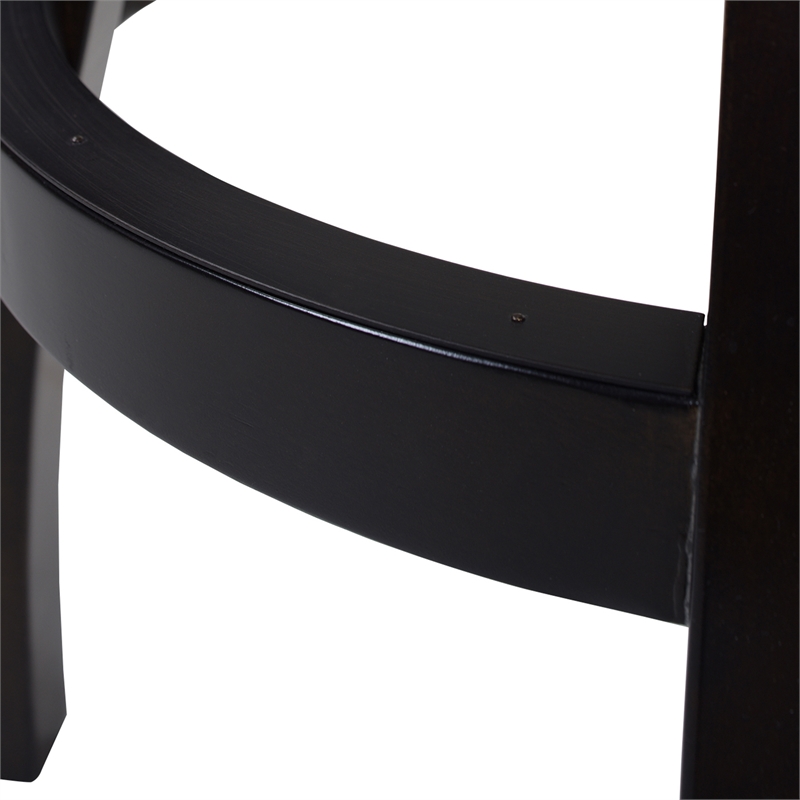 Home Square 3 Piece Swivel Faux Leather Counter Stool Set in Vintage Brown