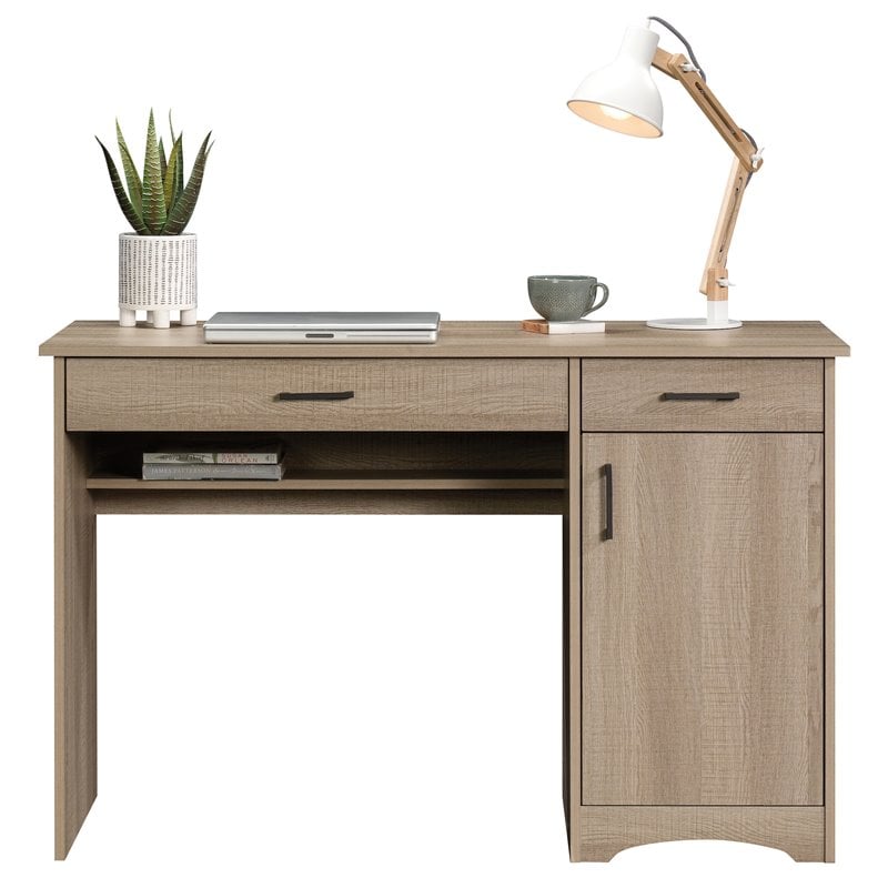 Home Square 2 Piece Furniture Set with 3-shelf Bookcase and Computer Desk
