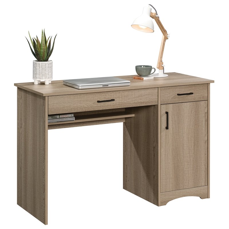 Home Square 2 Piece Furniture Set with 3-shelf Bookcase and Computer Desk