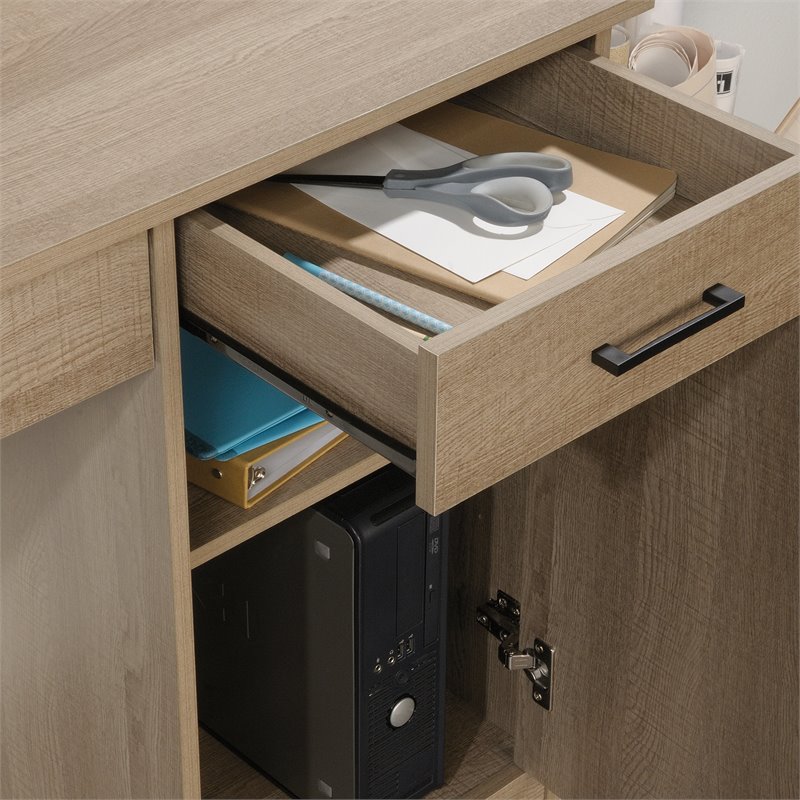 Home Square 2 Piece Furniture Set with 3-shelf Bookcase and Computer Desk