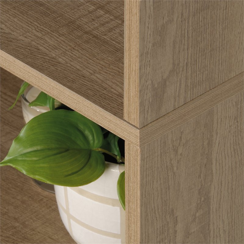 Home Square 3 Piece Furniture Set with 2 Bookcase and L-Shaped Desk in Oak