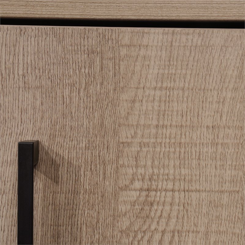 Home Square 3 Piece Furniture Set with 2 Bookcase and L-Shaped Desk in Oak