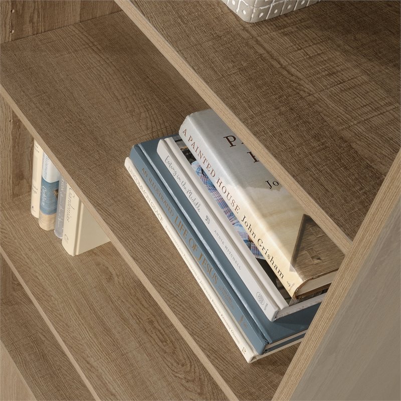 Home Square 3 Piece Furniture Set with 2 Bookcase and L-Shaped Desk in Oak