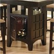 Home Square 5 Piece Set with Square Counter Height Dining Table and 4 Chairs