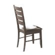 Home Square 4 Piece Set with Dining Table Bench and 2 Chairs in Cappuccino
