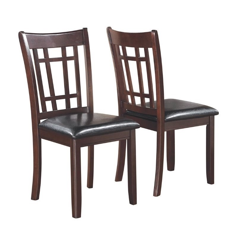 Home Square 5 Piece Solid Wood Extendable Oval Dining Table Set in Espresso