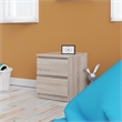 Home Square 2 Piece 2 Drawer Wood Nightstand Set in Truffle
