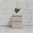 Home Square 2 Piece 2 Drawer Wood Nightstand Set in Truffle