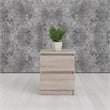 Home Square 2 Piece 2 Drawer Wood Nightstand Set in Truffle