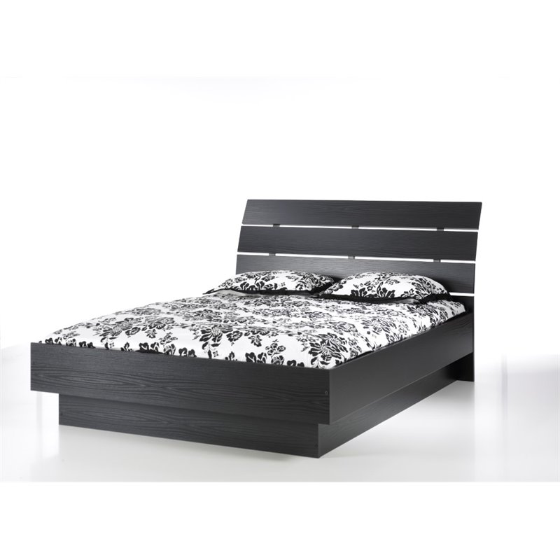 Home Square 2 Piece Furniture Set with Platform Queen Bed and Nightstand