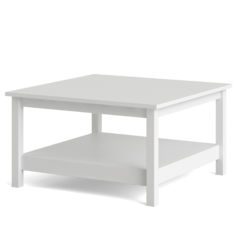 Home Square 2 Piece Furniture Set with Sideboard and Coffee Table in White