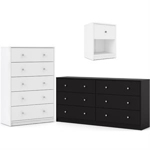 home square 3 piece furniture set with dresser nightstand and chest