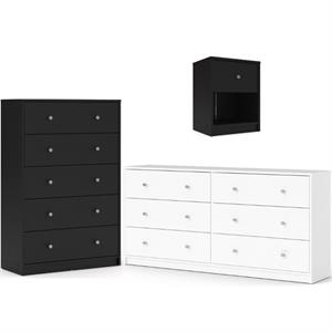 home square 3 piece furniture set with dresser nightstand & chest