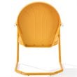 Home Square 2 Piece Metal Patio Chair Set in Tangerine and Grasshopper Green