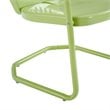 Home Square Griffith 2 Piece Modern Metal Patio Chair Set in Key Lime