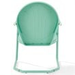 Home Square Griffith 4 Piece Metal Patio Chair Set in Tangerine and Aqua