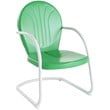 Home Square 4 Piece Metal Patio Chair Set in Key Lime and Grasshopper Green