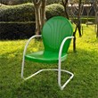 Home Square 4 Piece Metal Patio Chair Set in Key Lime and Grasshopper Green
