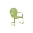 Home Square 4 Piece Metal Patio Chair Set in Key Lime and Grasshopper Green