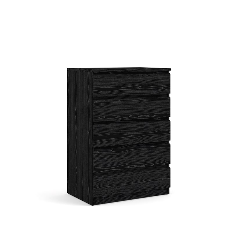 Home Square 2 Piece Furniture Set with Dresser and Chest in Black Woodgrain