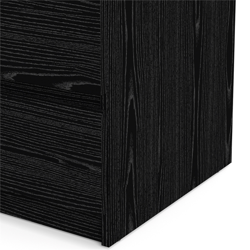 Home Square 2 Piece Furniture Set with Dresser and Chest in Black Woodgrain