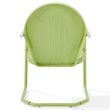 Home Square 4 Piece Metal Modern Patio Chair Set in Tangerine and Key Lime
