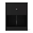 3pc Set of Engineered Wood Black 3Drawer Chest 6Drawer Dresser & Nightstand
