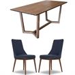 Home Square 3 Piece Furniture Set with Dining Table and 2 Dining Chairs