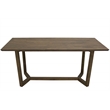 Home Square 3 Piece Set with Mid-Century Modern Dining Table and 2 Dining Chairs