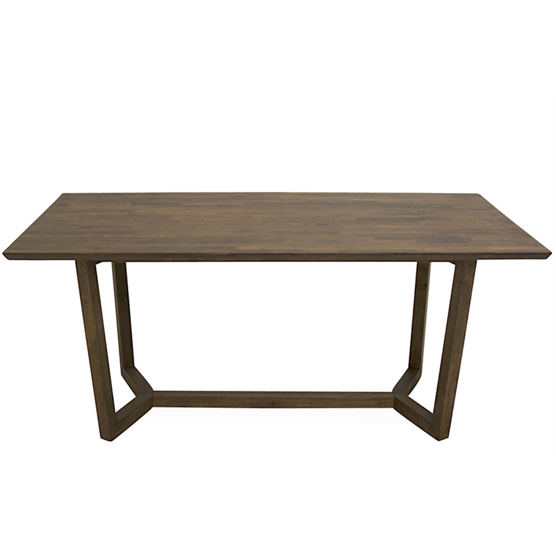 Home Square 3 Piece Set with Mid-Century Modern Dining Table and 2 Dining Chairs