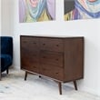 Home Square 4 Piece Furniture Set with TV Stand Dresser and 2 Nightstands