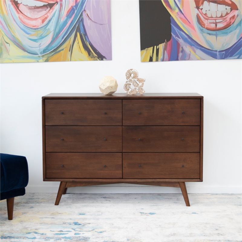 Home Square 2 Piece Furniture Set with Wood Nightstand and Dresser