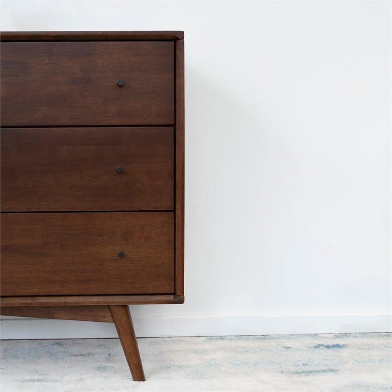 Home Square 3 Piece Furniture Set with 2 Wood Nightstands and Dresser