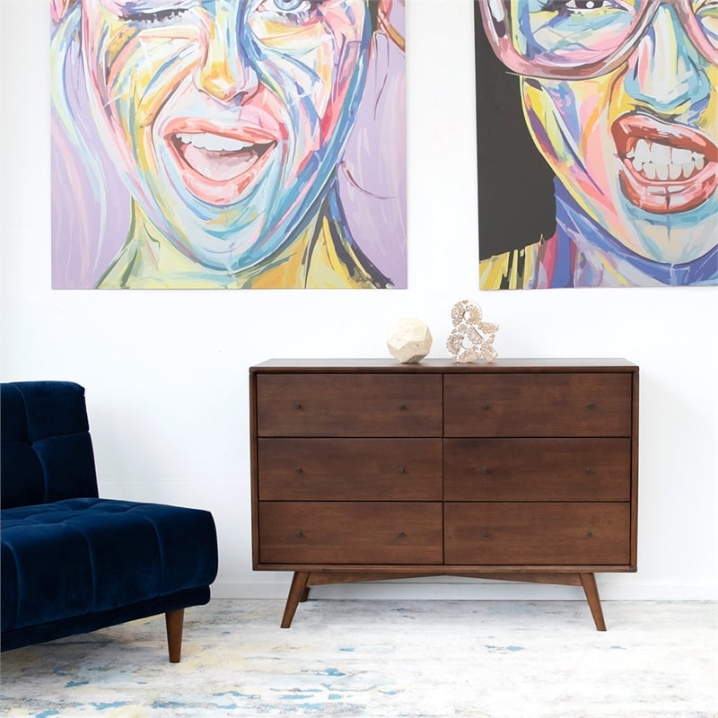 Home Square 3 Piece Furniture Set with 2 Wood Nightstands and Dresser