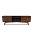 Home Square 2 Piece Furniture Set with Wood TV Stand and Dresser