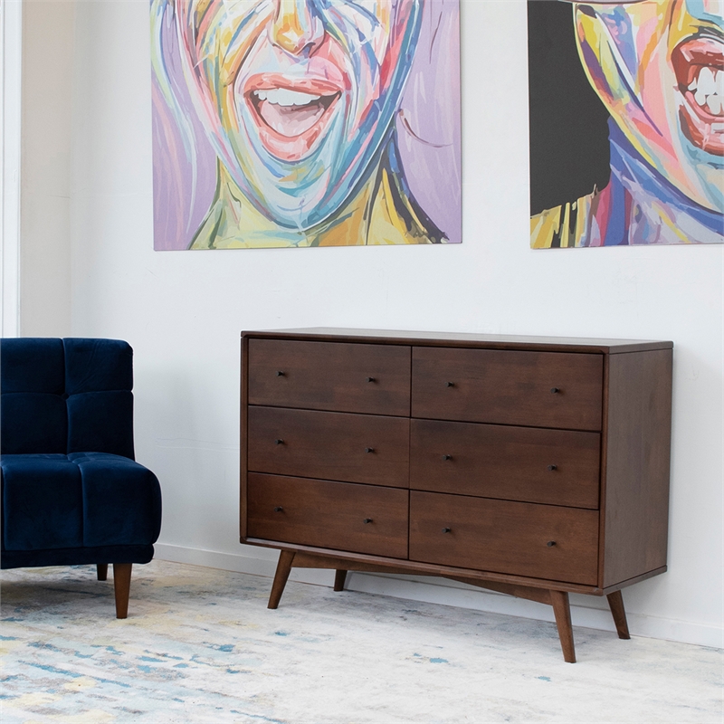 Home Square 2 Piece Furniture Set with Wood TV Stand and Dresser