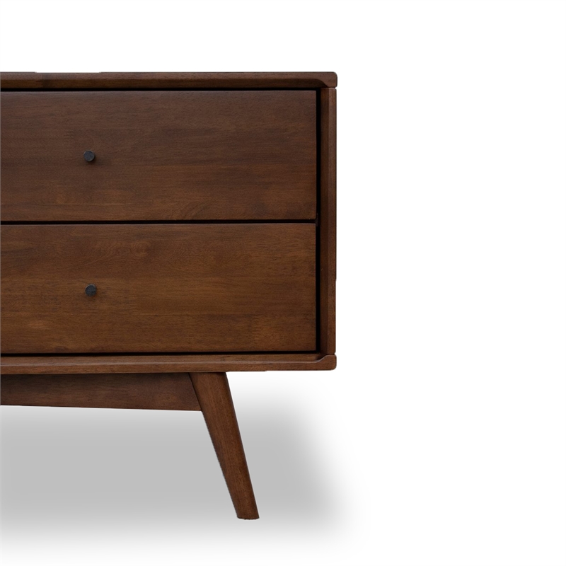 Home Square 2 Piece Furniture Set with Wood TV Stand and Dresser