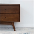 Home Square 2 Piece Furniture Set with Wood TV Stand and Dresser