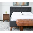 Home Square 4 Piece Furniture Set with Queen Platform Bed Nightstand & 2-Dresser
